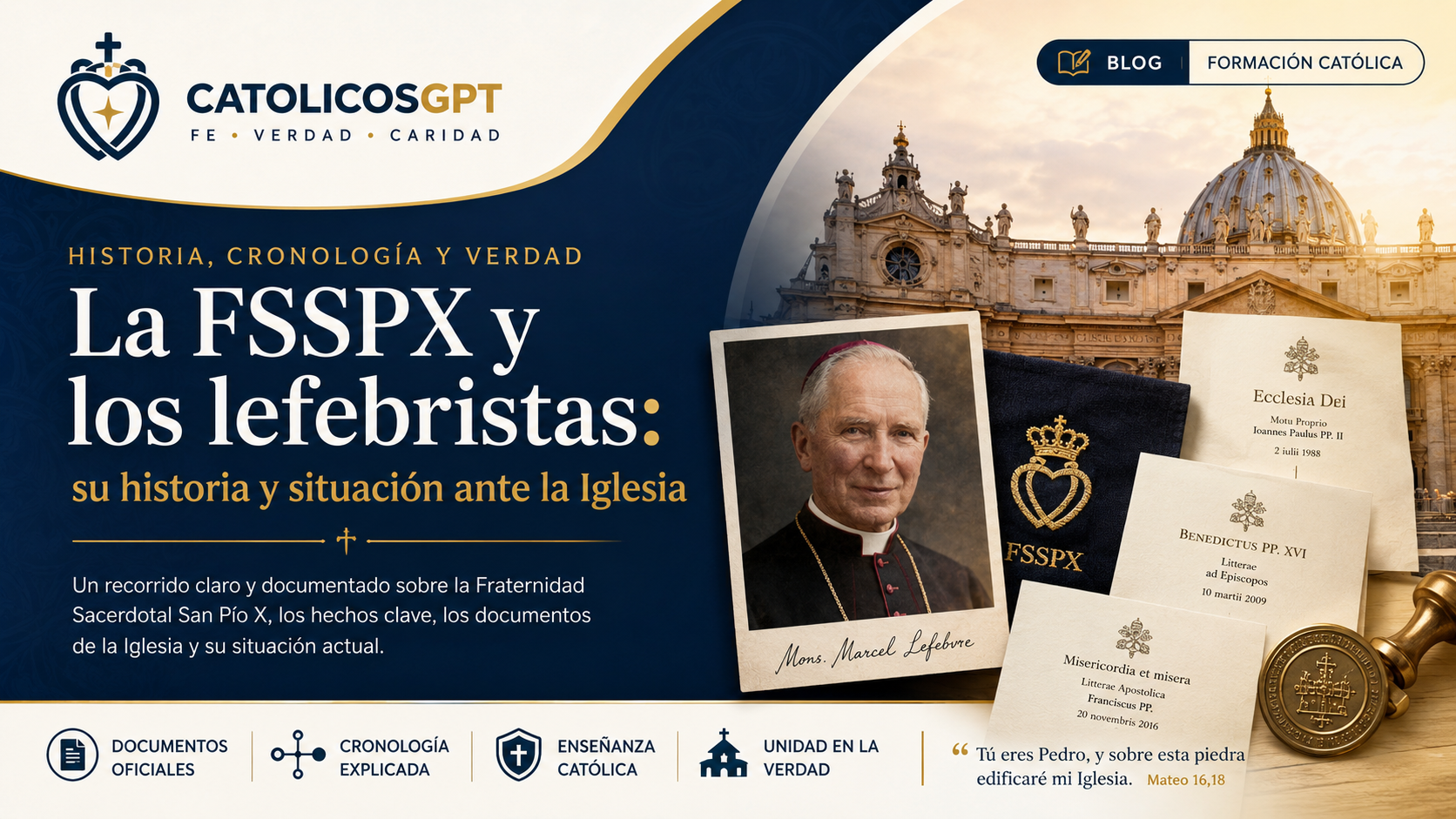 La FSSPX y los lefebristas: historia, cronología y situación ante la Iglesia Católica