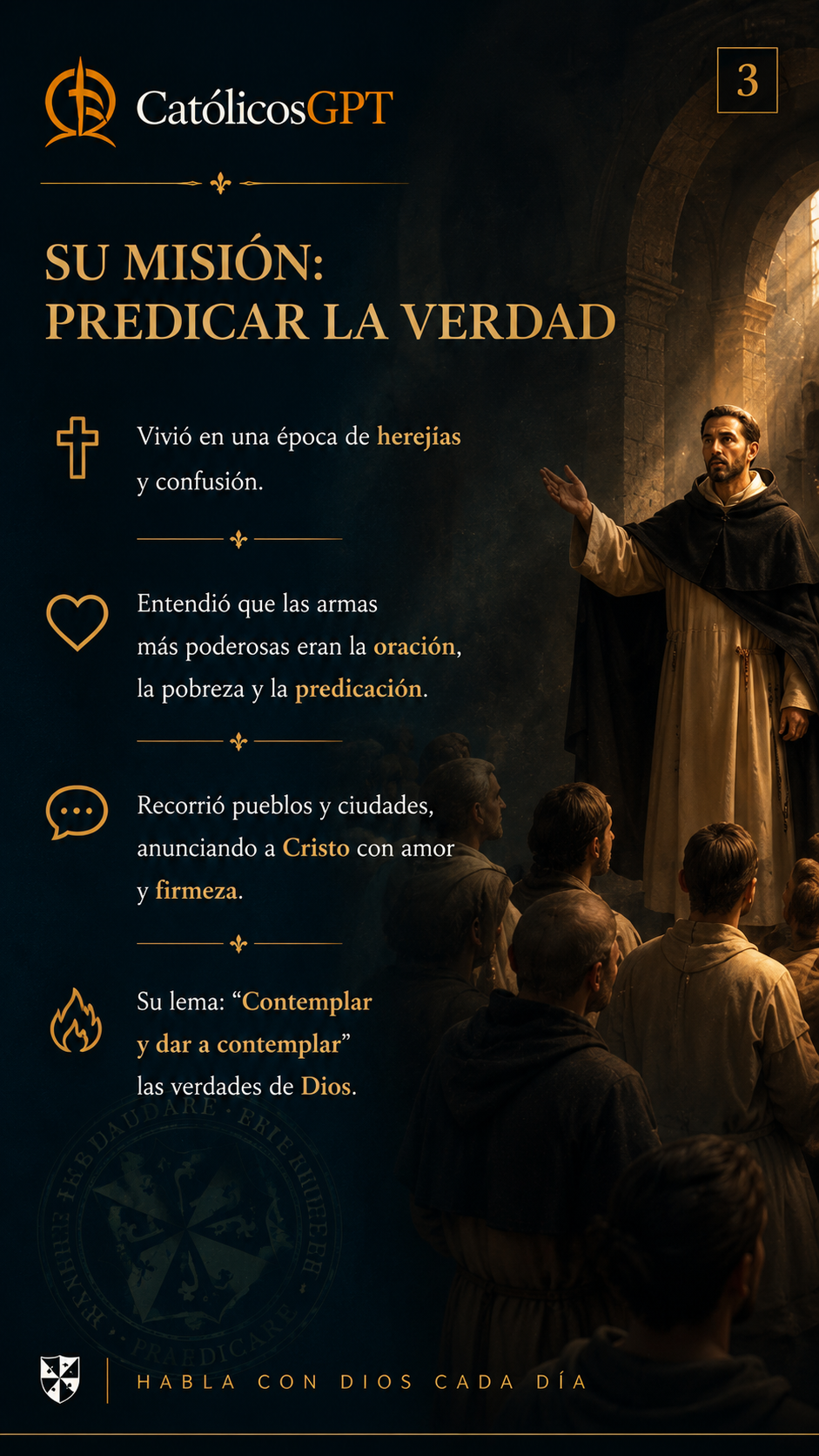 Santo Domingo de Guzman | CatólicosGPT IA Católica - Diapositiva 6