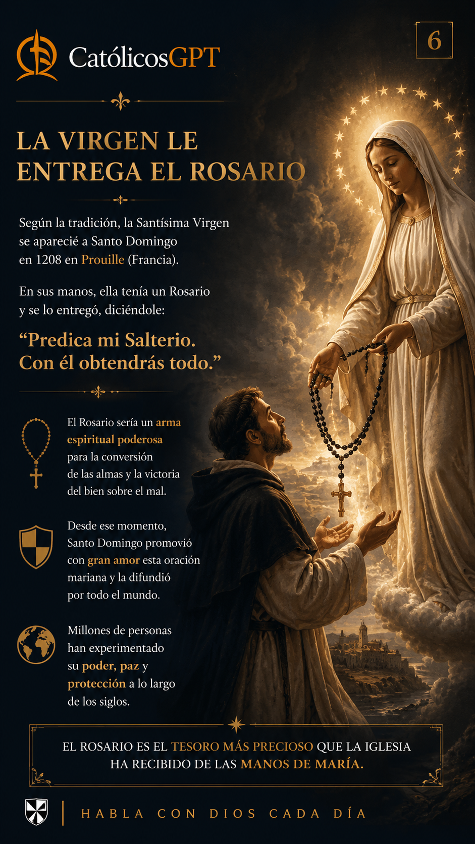 Santo Domingo de Guzman | CatólicosGPT IA Católica - Diapositiva 7