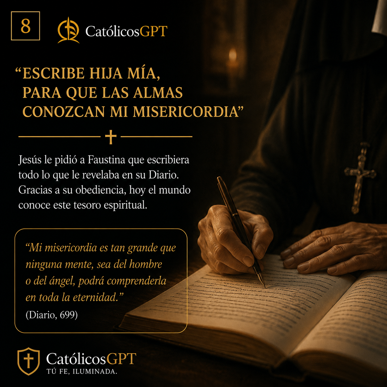 La Divina Misericordia Santa Faustina Kowalska | CatólicosGPT IA Católica - Diapositiva 9