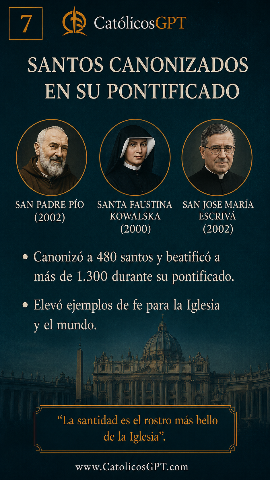 San Juan Pablo II | CatólicosGPT IA Católica - Diapositiva 6