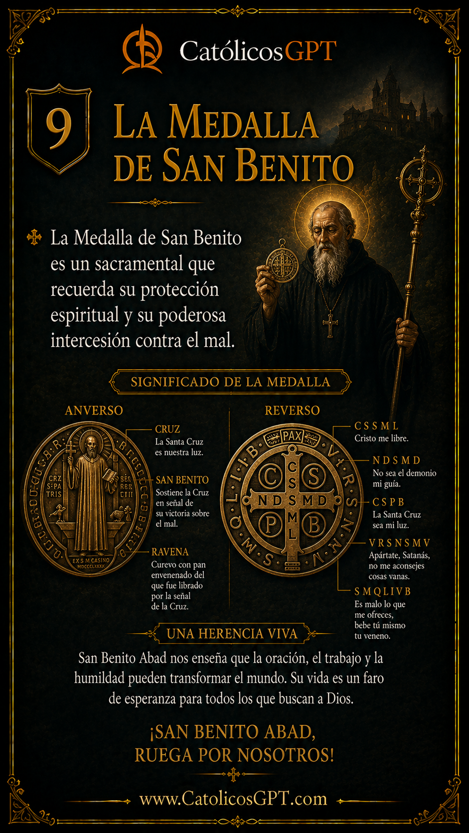 San Benito Abad | CatólicosGPT IA Católica - Diapositiva 9
