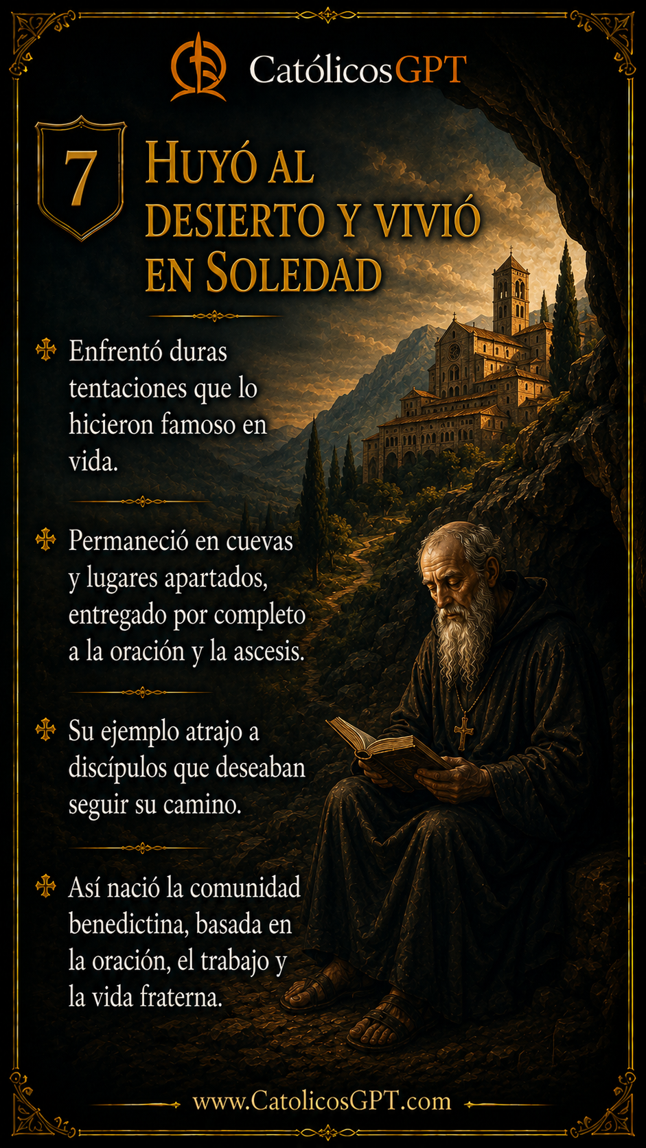 San Benito Abad | CatólicosGPT IA Católica - Diapositiva 7