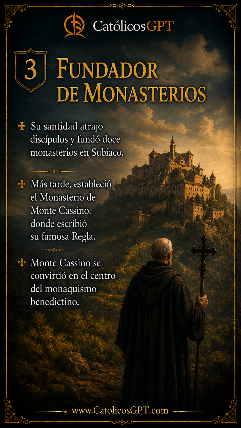 San Benito Abad | CatólicosGPT IA Católica - Diapositiva 3