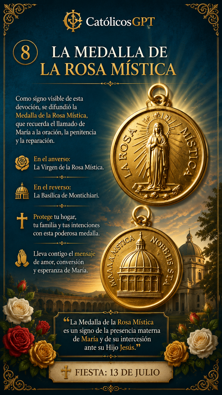 La Virgen Maria Rosa Mistica | CatólicosGPT IA Católica - Diapositiva 7
