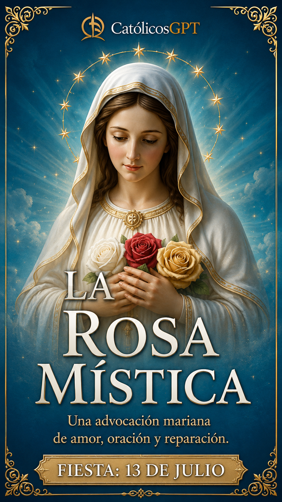 La Virgen Maria Rosa Mistica | CatólicosGPT IA Católica - Diapositiva 2