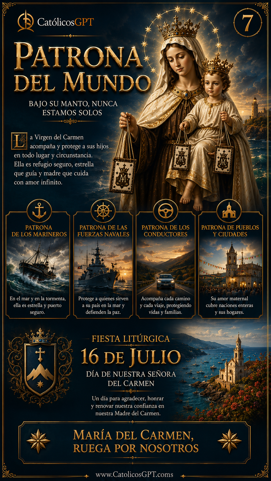 La Virgen del Carmen - Escapulario  | CatólicosGPT IA Católica - Diapositiva 8