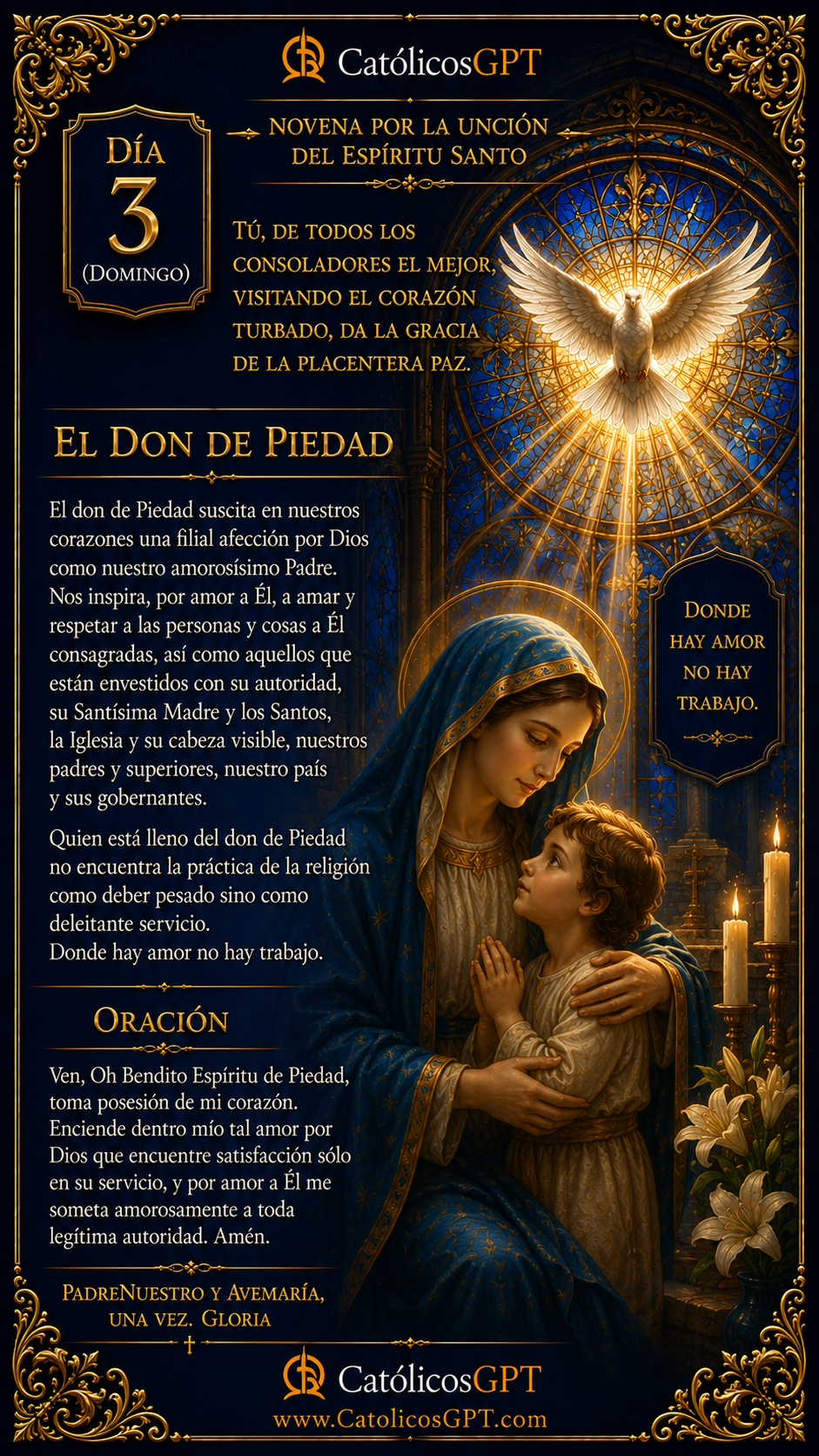 Novena al Espiritu Santo | CatólicosGPT IA Católica - Diapositiva 4