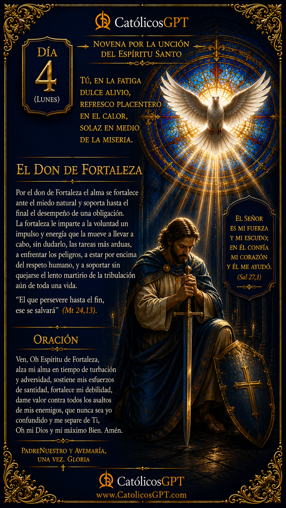 Novena al Espiritu Santo | CatólicosGPT IA Católica - Diapositiva 5