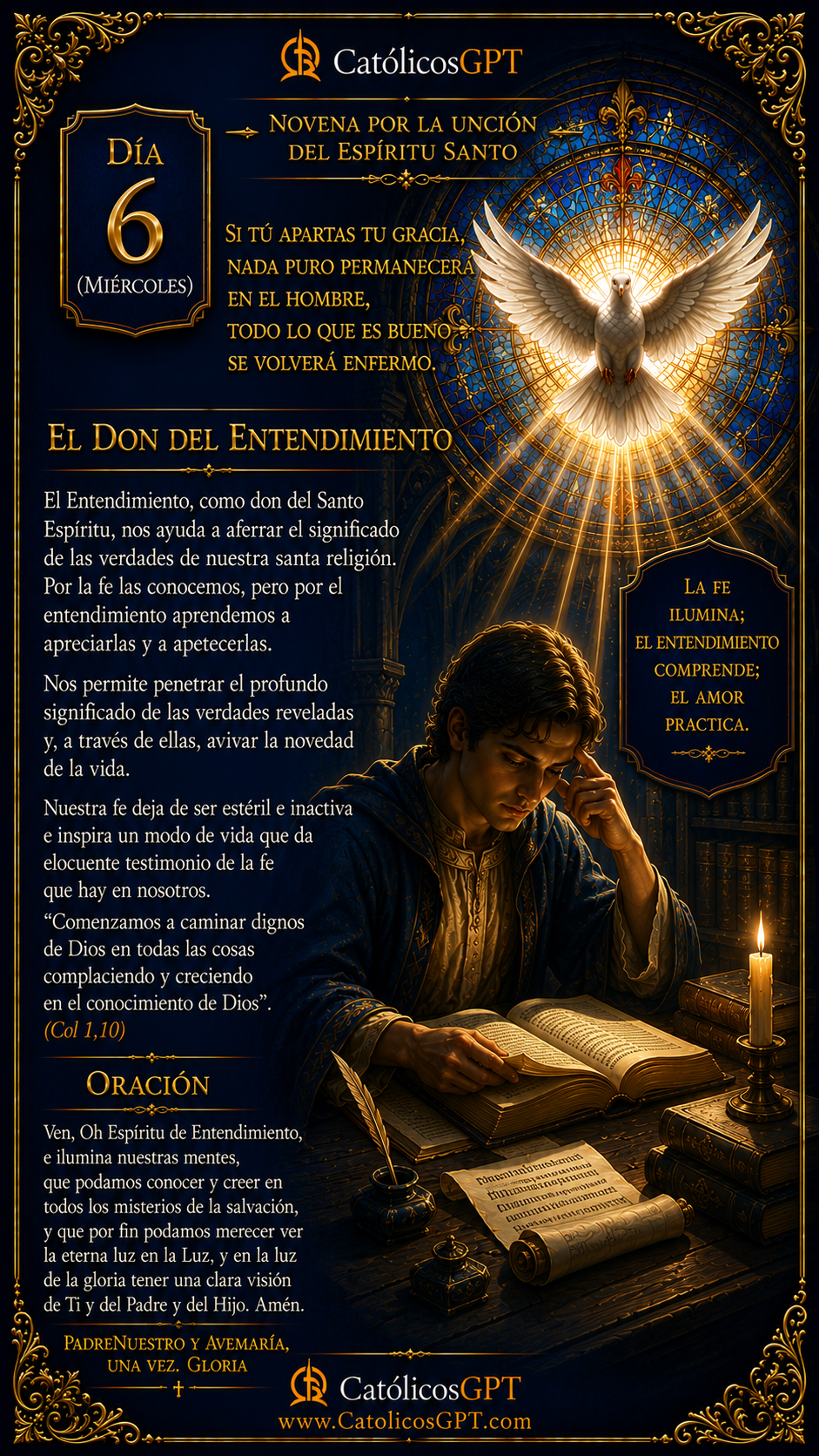 Novena al Espiritu Santo | CatólicosGPT IA Católica - Diapositiva 7