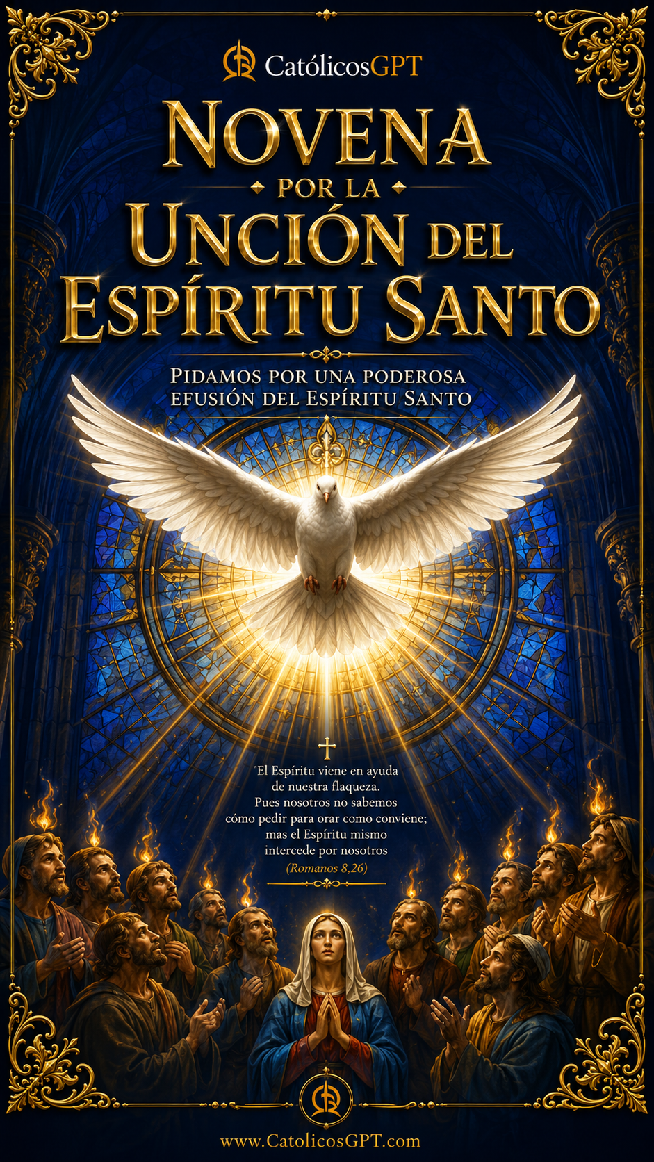 Novena al Espiritu Santo | CatólicosGPT IA Católica - Diapositiva 1