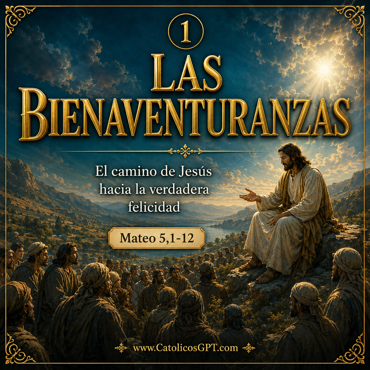 Las BIENAVENTURANZAS | CatólicosGPT IA Católica - Diapositiva 1