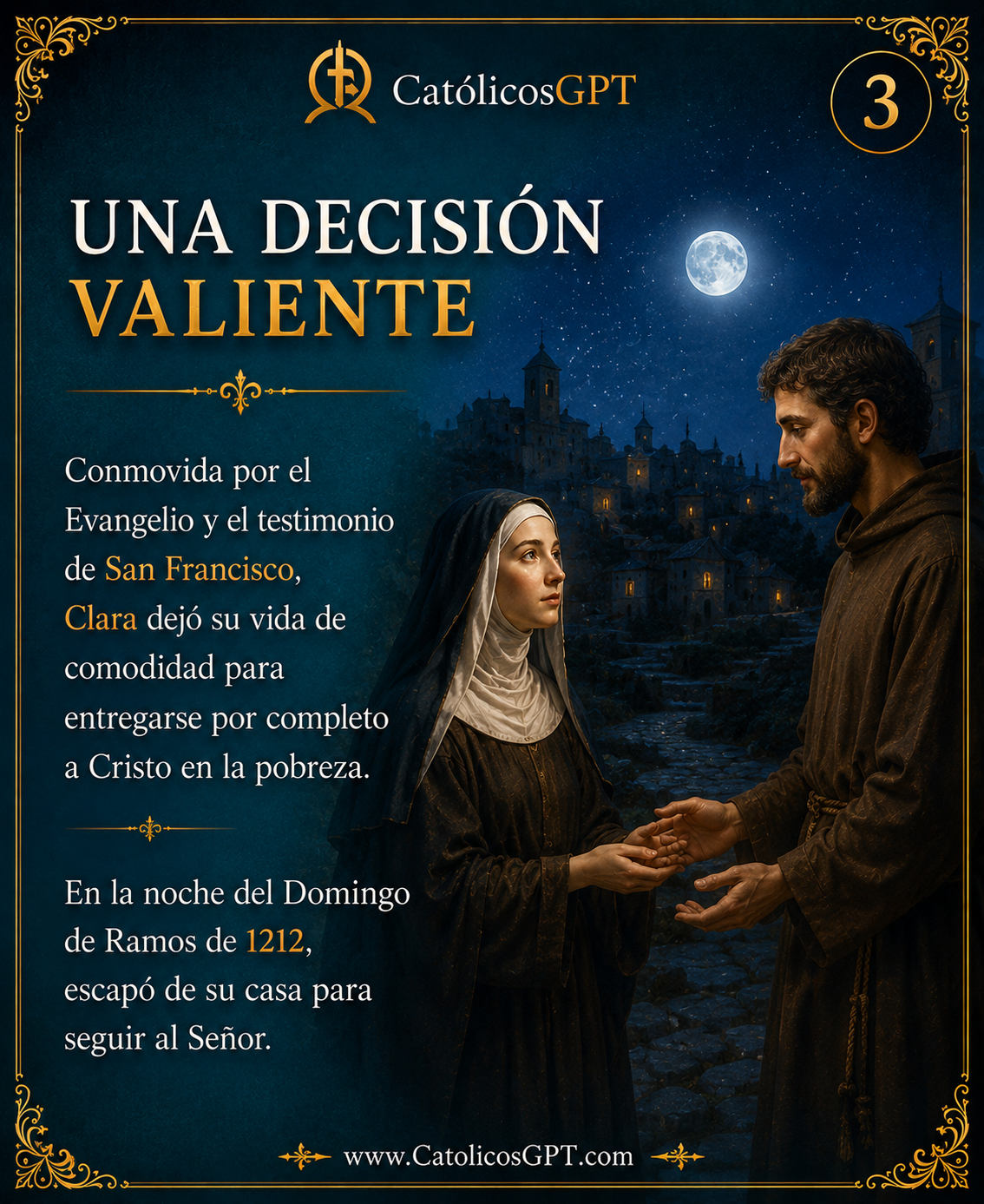 Santa Clara de Asis | CatólicosGPT IA Católica - Diapositiva 3