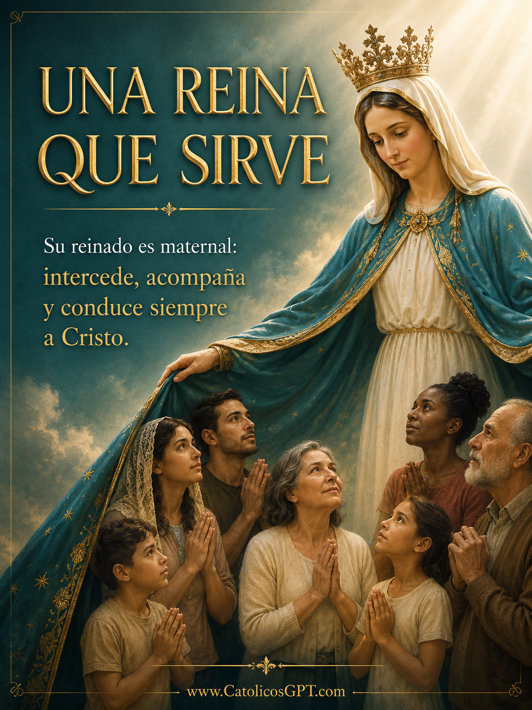 Maria Reina | CatólicosGPT IA Católica - Diapositiva 7