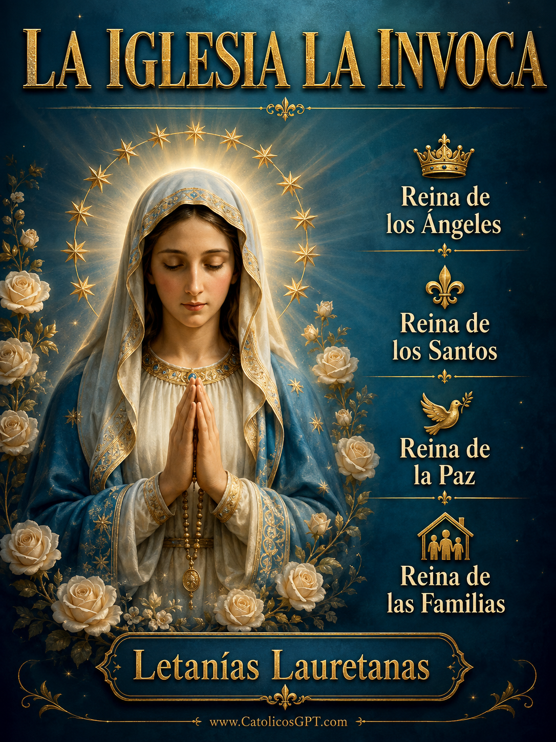 Maria Reina | CatólicosGPT IA Católica - Diapositiva 8