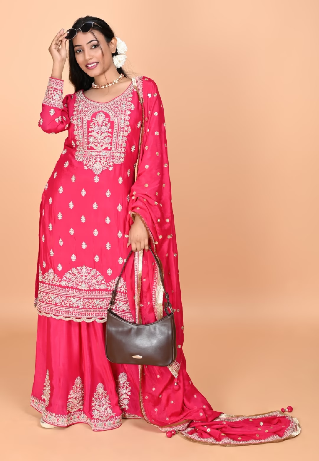 Rani Straight suit with Sharara