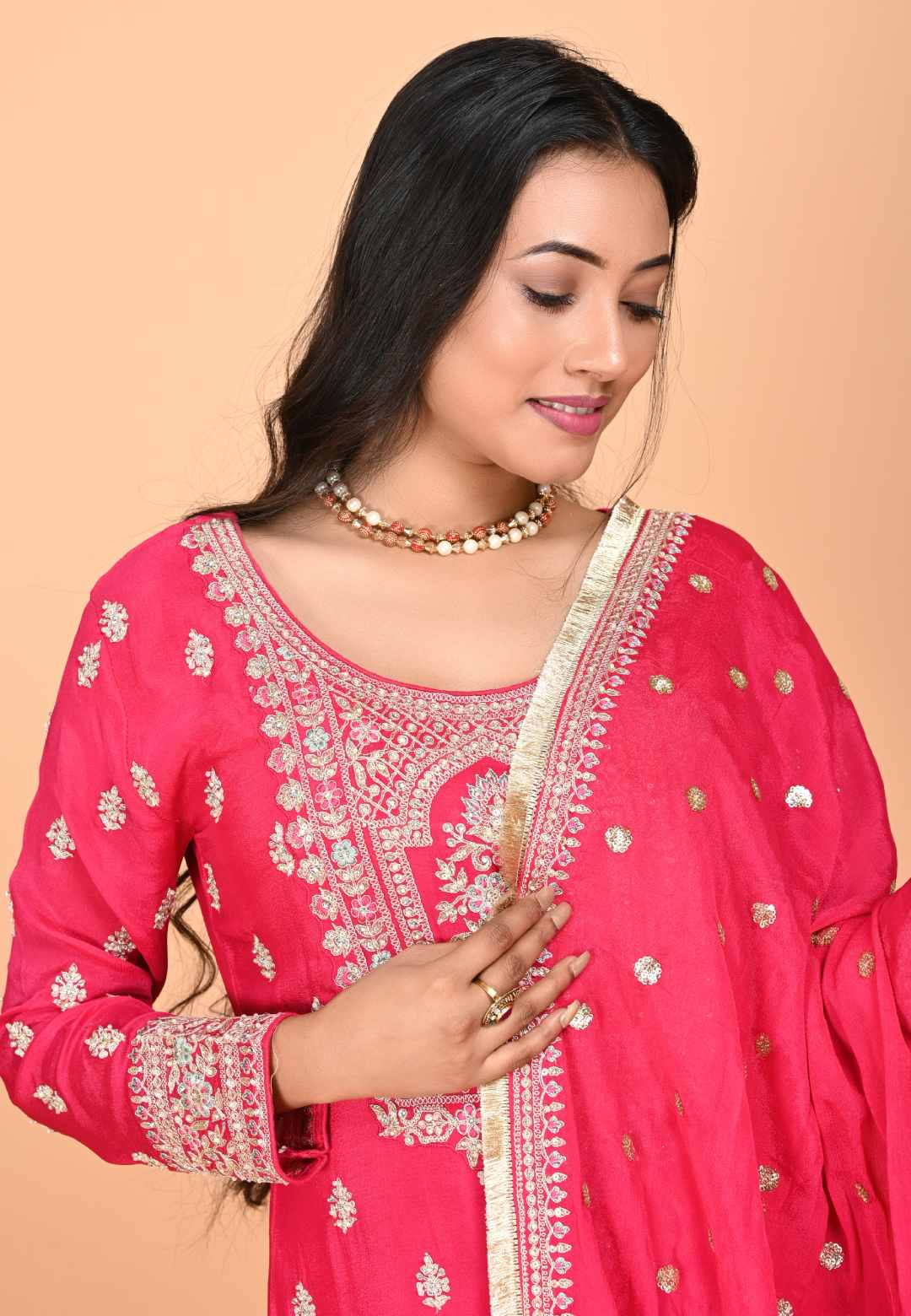 Rani Straight suit with Sharara