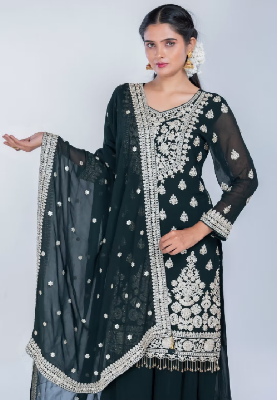M.green Straight Suit with Sharara