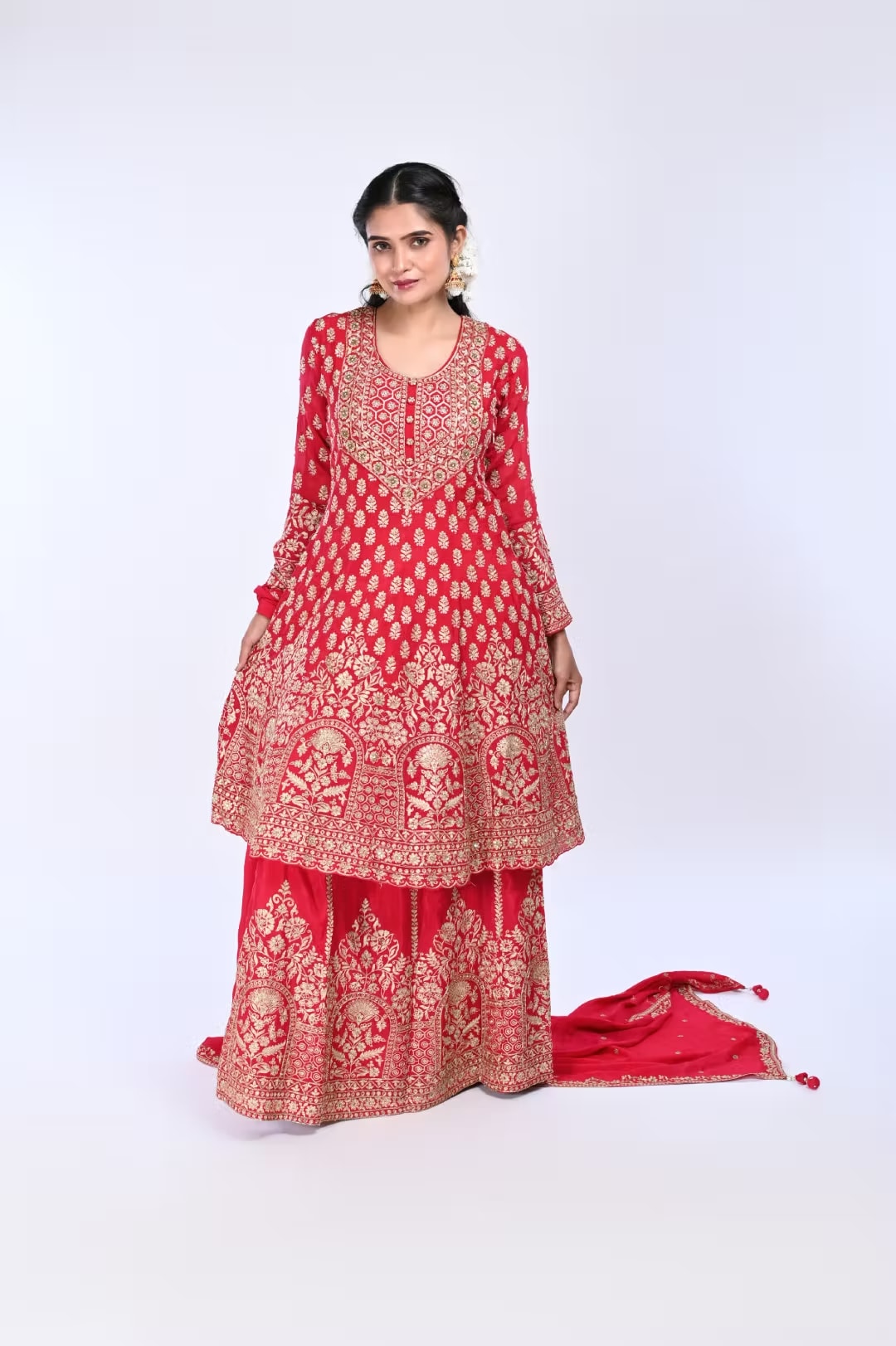 Rani Paplom Suit With Skirt