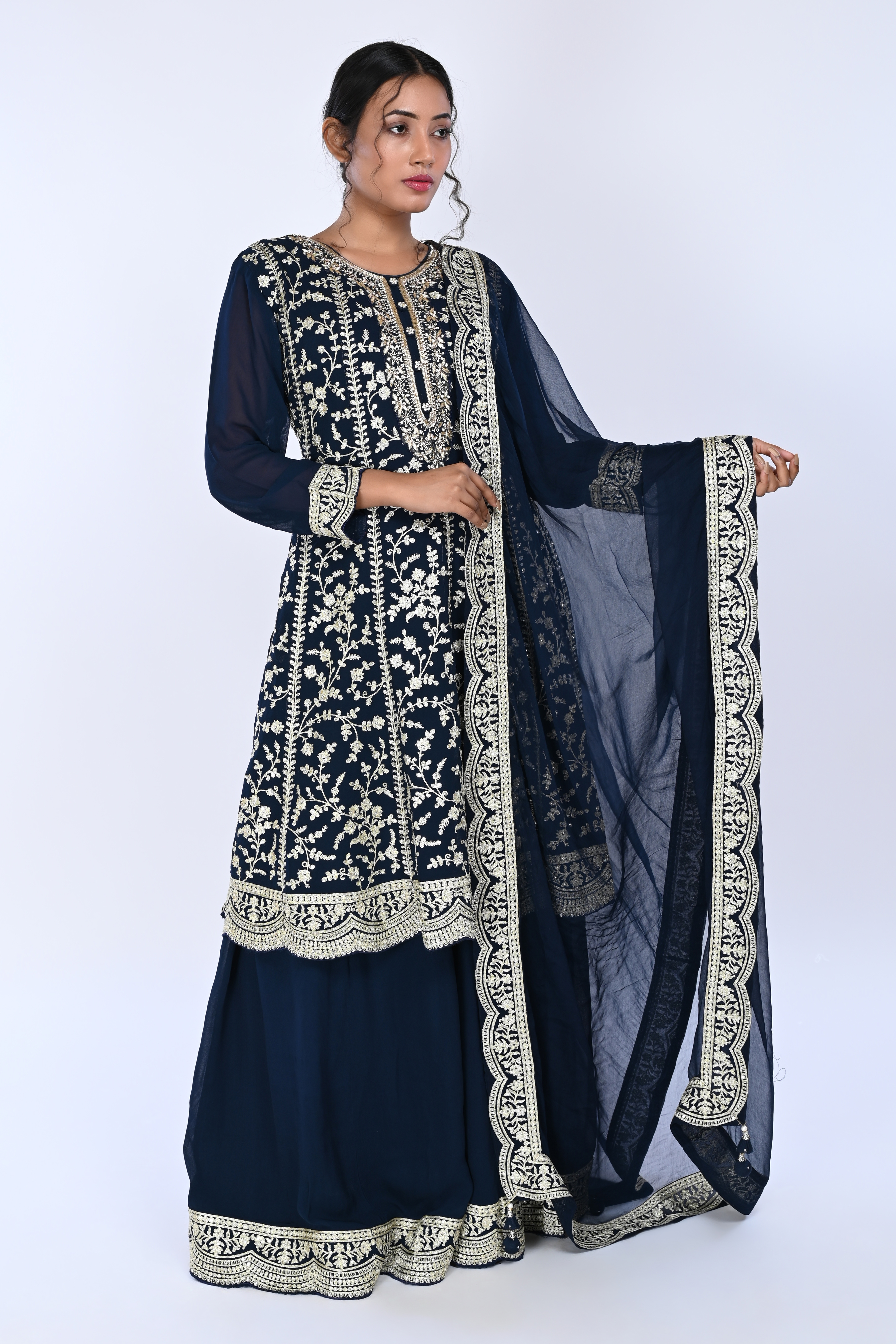 Silver Lehenga
