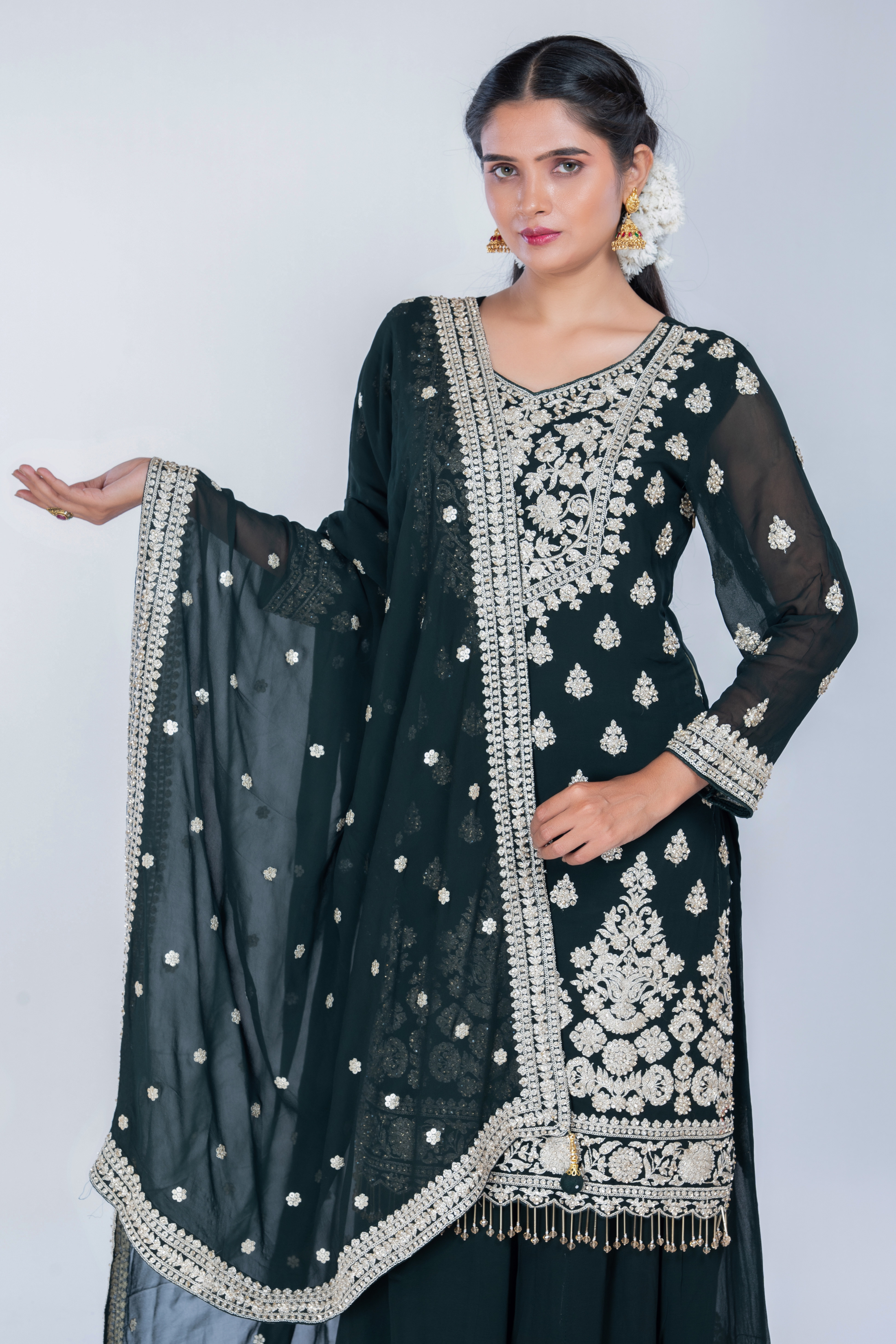 Silver Lehenga