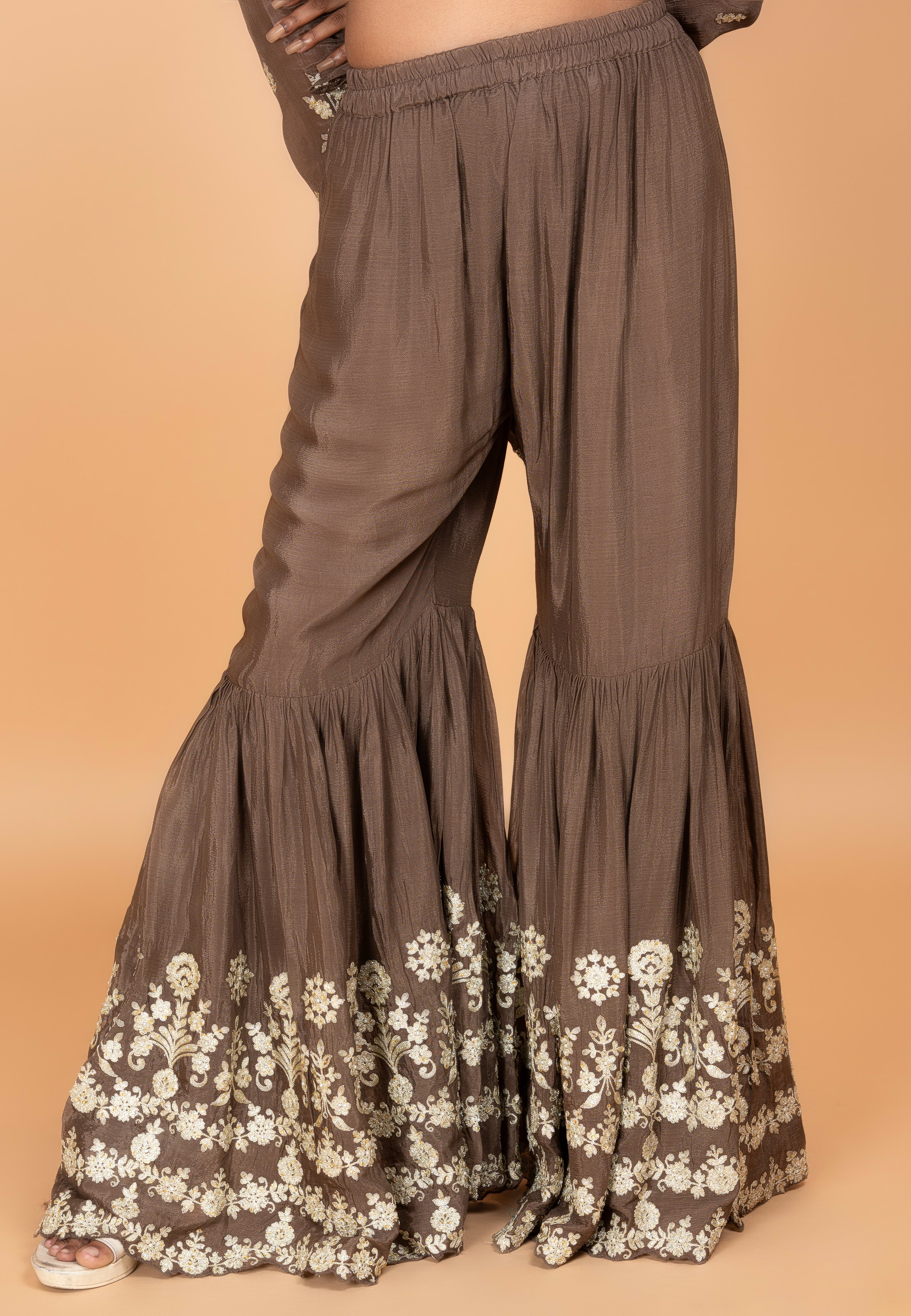 Mouse Straight Suit With Gharara