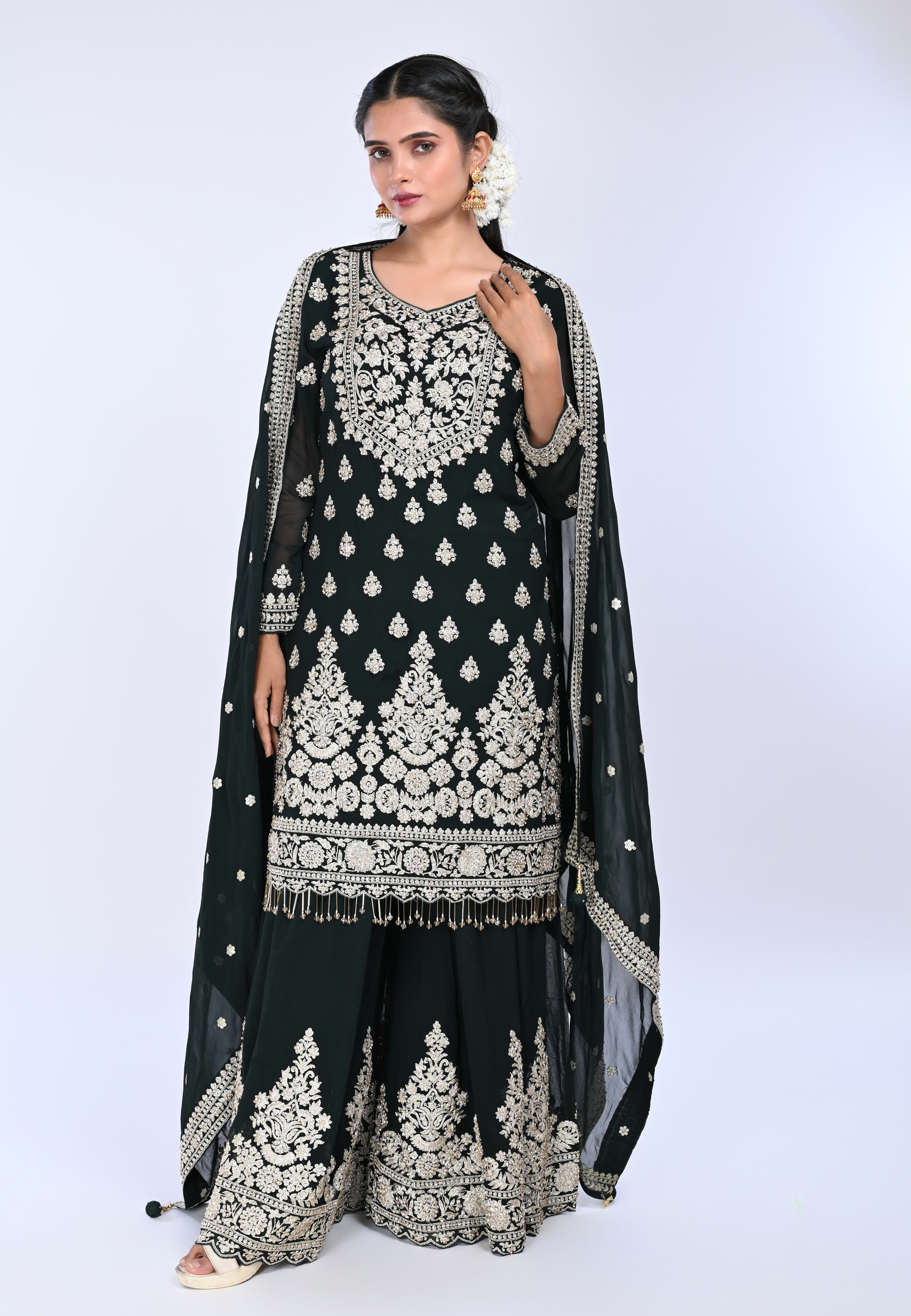 M.green Straight Suit with Sharara