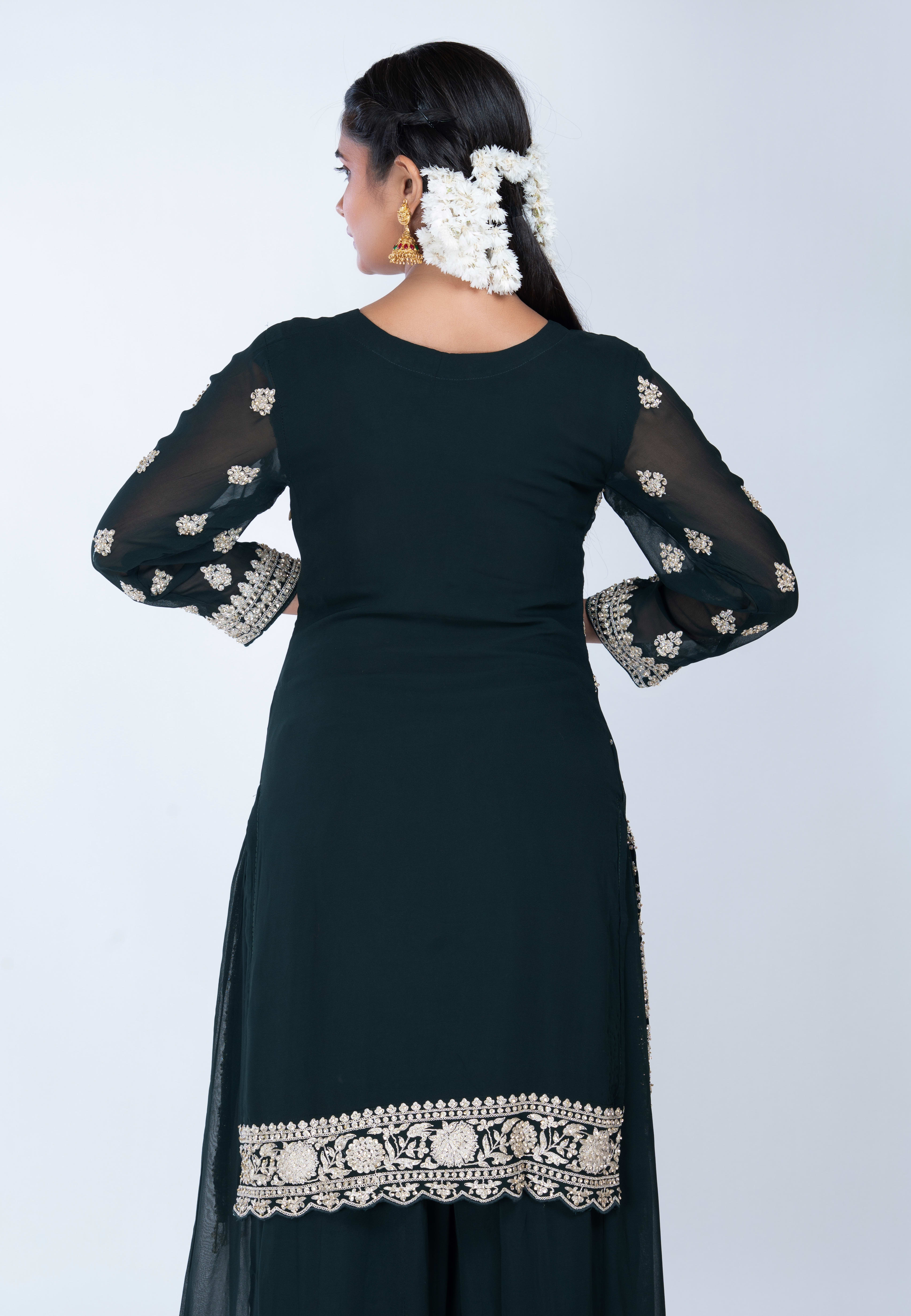 M.green Straight Suit with Sharara