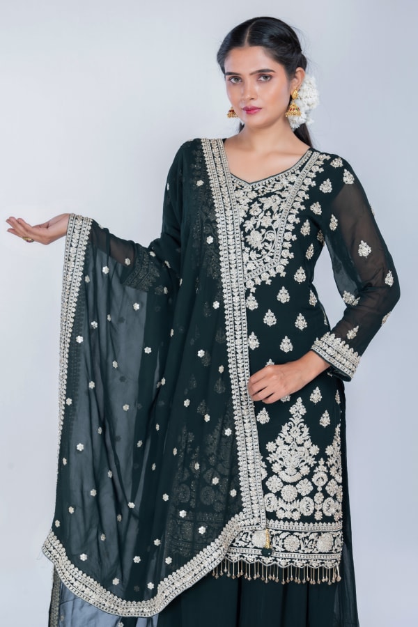 M.green Straight Suit with Sharara
