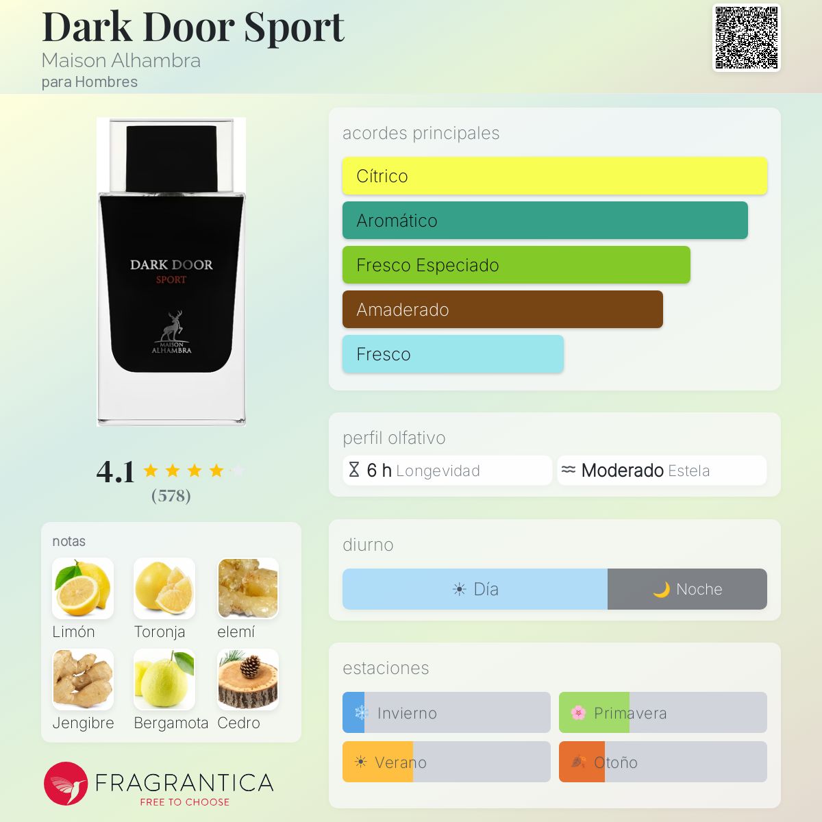 MAISON ALHAMBRA DARK DOOR SPORT EDP 100ML   2