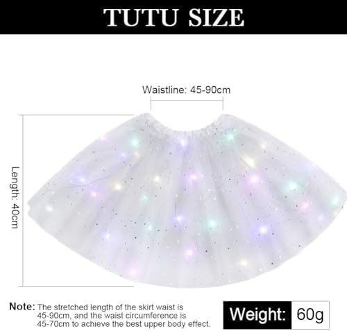 Vue 2 de Jupe Tutu Led Pour
