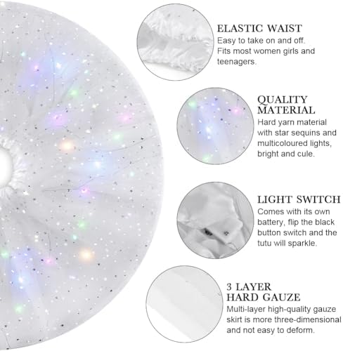 Vue 3 de Jupe Tutu Led Pour