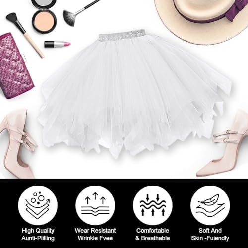 Vue 4 de Jupe En Tulle Femme