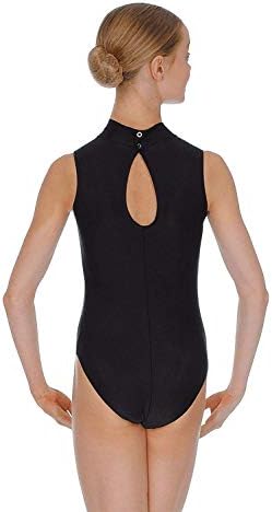 Vue 3 de Justaucorps Col Montant Sans