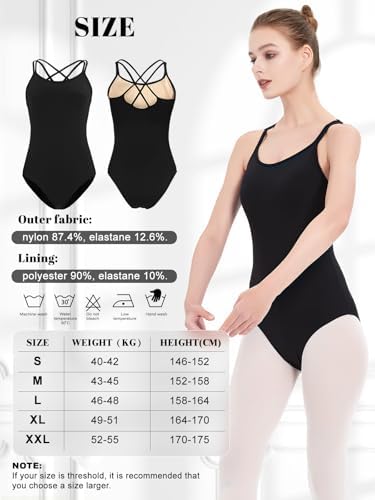 Vue 5 de Justaucorps Danse Femme Camisole