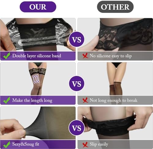 Vue 6 de Bas En Dentelle Pour