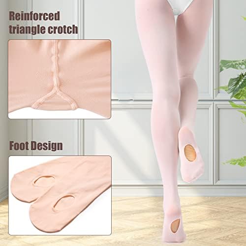 Vue 3 de Collant Danse Classique Fille