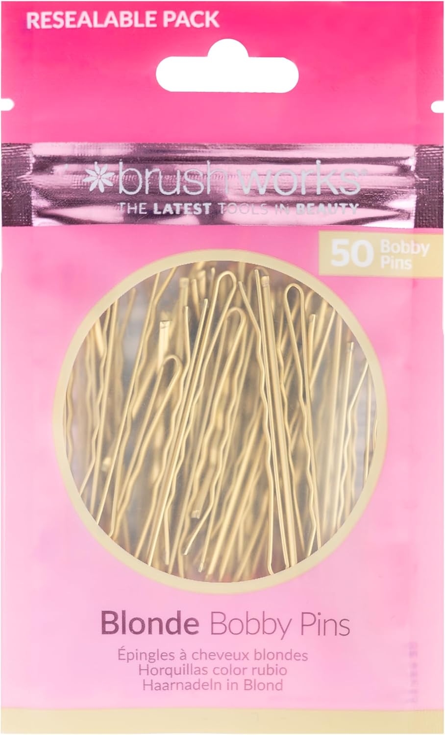 Brushworks Blonde Bobby Pins