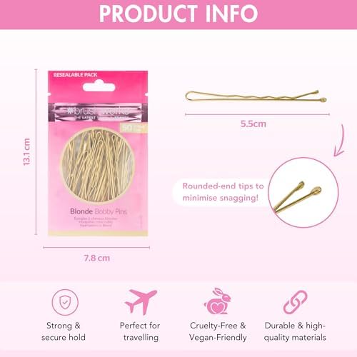 Vue 3 de Brushworks Blonde Bobby Pins