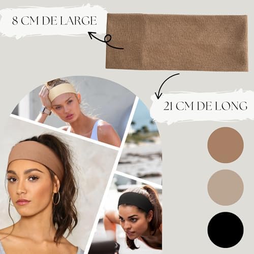 Vue 3 de Bandeau Cheveux Femme Fille