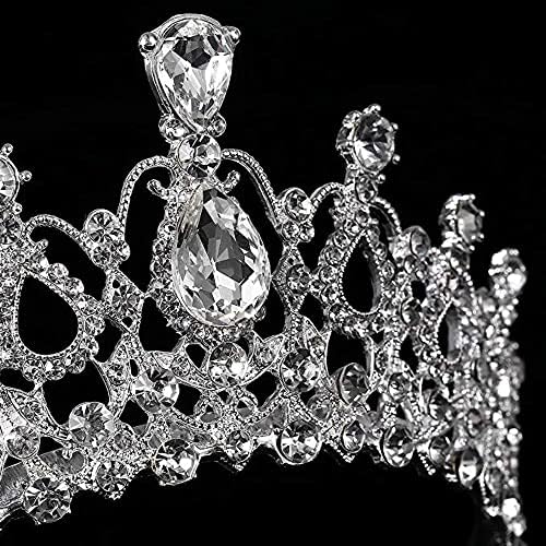 Vue 7 de Tiara Cristal Couronne Diademe