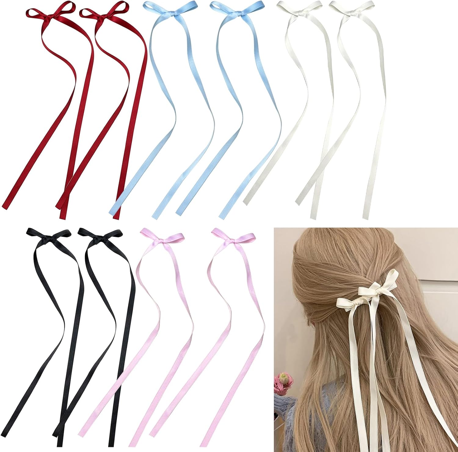 Pieces Noeud Cheveux Femme