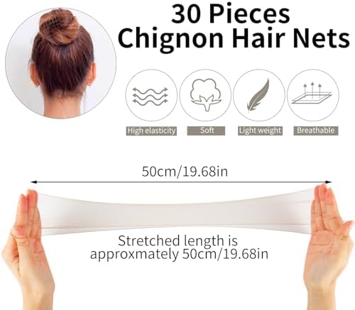 Vue 3 de Pcs Filet Chignon Filets