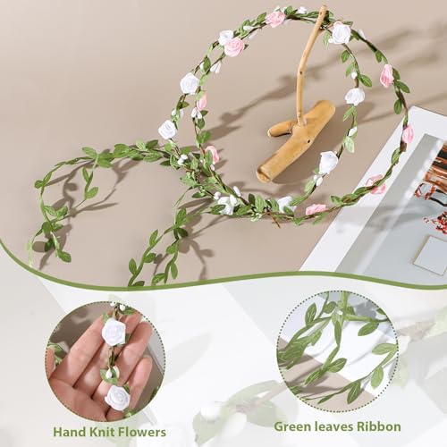 Vue 3 de Bandeaux Fleur Couronne Guirlande