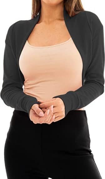 Vue 4 de Bolero Court Manches