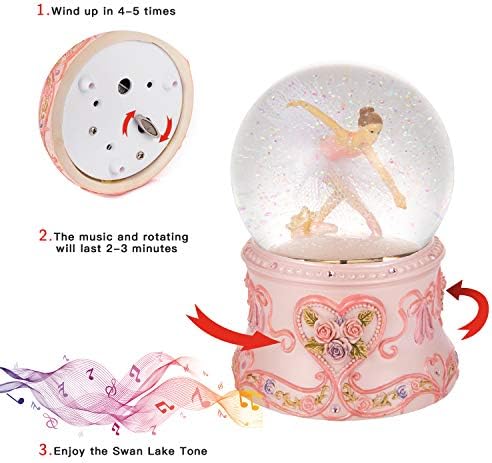 Vue 4 de Boule Neige Ballerine