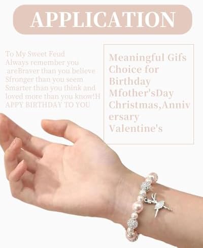 Vue 4 de Bracelet De Perles Ballerine