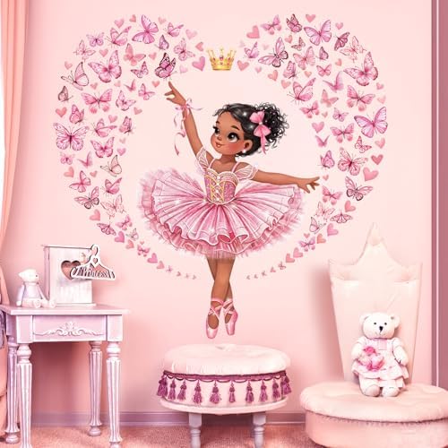 Vue 2 de Decalmile Stickers Muraux Danseuse