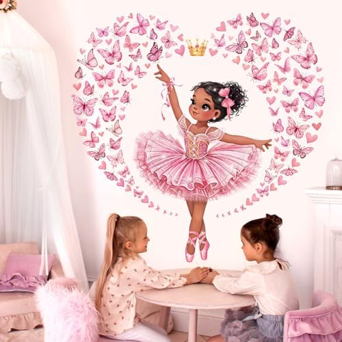 Vue 3 de Decalmile Stickers Muraux Danseuse