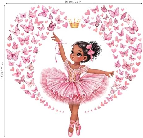 Vue 4 de Decalmile Stickers Muraux Danseuse